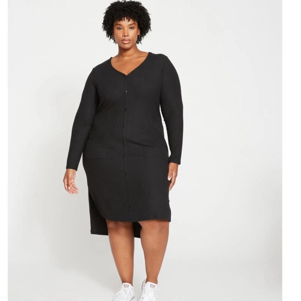 Universal Standard Weekend Ribbed Cardigan Dress 3XS Universal Standard/Small